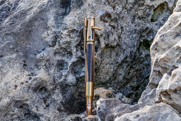 PSI Bolt Action Pen V2 Cal 30 Antik Messing